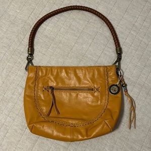 The Sak Boho Braided Handle Camel & Brown Bag